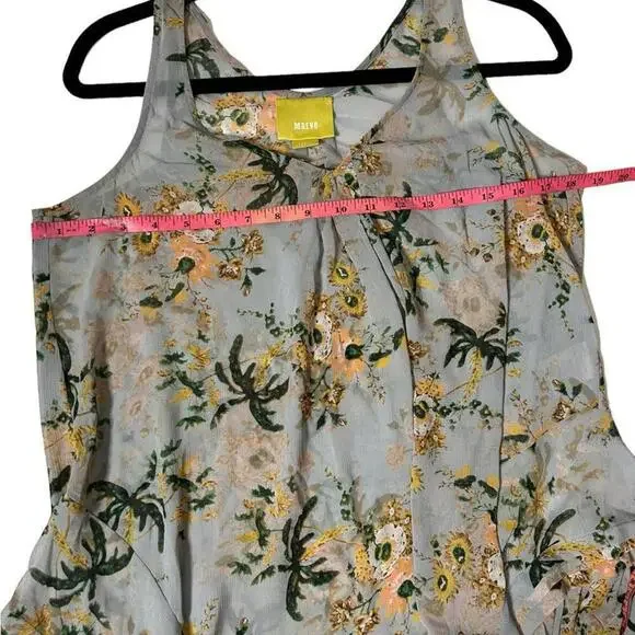 Anthropologie l Maeve Floral Sheer Tunic Small - Picture 6 of 9